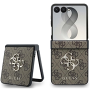 Samsung Galaxy Z Flip8 Guess 4G Big Metal Logo Hybrid Hülle - Braun