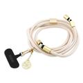 Guess 4G Charm Umhängegurt & USB-C Kabel - 1.5m - Beige