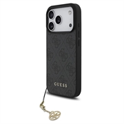 iPhone 17 Pro Guess 4G Charm Hybrid Hülle - MagSafe-kompatibel - Grau