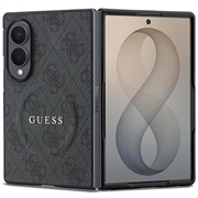 Samsung Galaxy Z Fold8 Guess 4G Farbigen Ring Hülle - MagSafe kompatibel - Schwarz