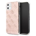 Guess 4G Glitter Collection iPhone 11 Hülle - Rosa