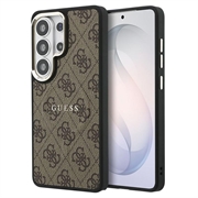 Samsung Galaxy S26 Ultra Guess 4G Gold Frame Hülle - MagSafe-kompatibel - Braun