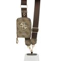 Guess 4G Metal Logo Universal-Umhängetaschen-Handyhalter mit Zubehörtasche - Braun