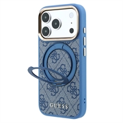 iPhone 18 Pro Guess 4G Ring Stand MagSafe-Hülle - Blau