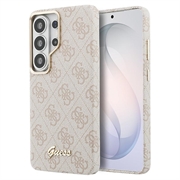 Samsung Galaxy S26 Ultra Guess 4G Script Metal Logo Magnethülle - Rosa