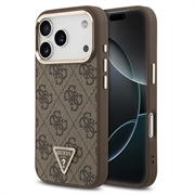 iPhone 18 Pro Guess 4G Strass Triangle Logo Gold Frame MagSafe-Hülle