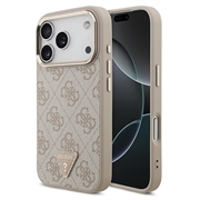 iPhone 18 Pro Max Guess 4G Strass Triangle Logo Gold Frame MagSafe-Hülle