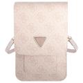 Guess 4G Triangle Logo Smartphone Schultertasche - Pink