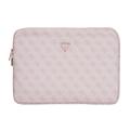Guess 4G Reißverschlusstasche Dreieck Logo Laptop-Hülle - 14" - Rosa
