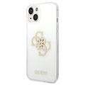 Guess Glitter 4G Big Logo iPhone 14 Pro Max TPU Hülle - Durchsichtig