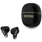 Guess Gold Line Glossy Classic Logo TWS kabellose Ohrhörer - Schwarz