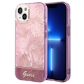 Guess Jungle Collection iPhone 14 Hybrid Hülle - Pink