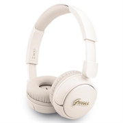 Guess Metall Logo Script Bluetooth 5.3 On-Ear-Kopfhörer - Beige