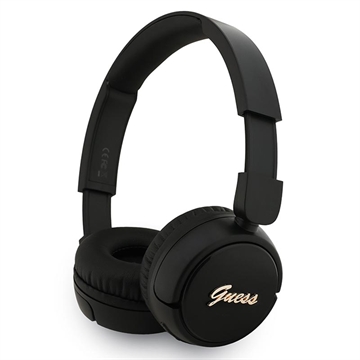 Guess Metall Logo Script Bluetooth 5.3 On-Ear-Kopfhörer - Schwarz