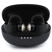 Guess OWS kabellose Kopfhörer mit klassischem Logo und Metallic-Finish - Schwarz