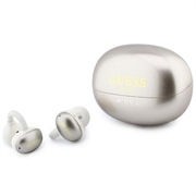 Guess OWS kabellose Kopfhörer mit klassischem Logo und Metallic-Finish - Gold