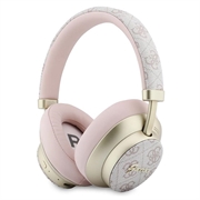 Guess PU 4G Gold Script Metal Logo ENC kabellose Ohrhörer - Rosa