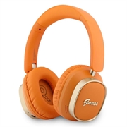 Guess Rectangle Metal Script Logo ENC kabellose Kopfhörer - Orange