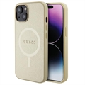 iPhone 15 Guess Saffiano Hybrid Case - MagSafe Kompatibel - Beige
