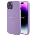 iPhone 15 Guess Saffiano Hybrid Case - MagSafe Kompatibel - Purpur