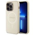 iPhone 15 Pro Guess Saffiano Hybrid Case - MagSafe Kompatibel - Beige