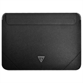 Guess Saffiano Triangle Logo Laptop Tasche - 16" - Schwarz