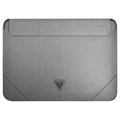 Guess Saffiano Triangle Logo Laptop-Tasche - 16" - Silber