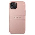 Guess Saffiano iPhone 14 Plus Hybrid Hülle - Pink