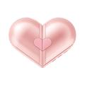 H5 Verwandelbarer Bluetooth-Lautsprecher in Herzform, 5W - Rosa