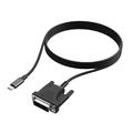HC-65 USB-C-zu-DVI-Kabel/Videoadapter 1.9m - Schwarz