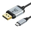 HD022 USB-C-zu-DisplayPort-Kabel - 1.8m - Schwarz
