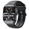 HK80 Smart Watch mit gebogenem AMOLED-Bildschirm, Bluetooth-Anruf, Gesundheitsmonitor und NFC
