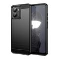 HMD Fusion Gebürstete TPU Hülle - Karbonfaser - Schwarz