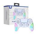 HS-PS5230 - Drahtloser RGB-Gamecontroller mit 6-Achsen-Gyroskop für PlayStation 5/PC - Weiß