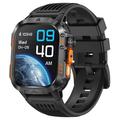 HT46 Wasserdichte Sport-Smartwatch mit 1200mAh Akku - Schwarz