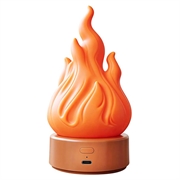 HZ-K03A LED-Nachtlicht mit Flammeneffekt und Zeitschaltuhr - Orange