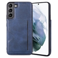 Hanman Mika Samsung Galaxy S23 5G Hülle mit Geldbörse - Blau