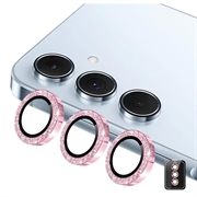 Samsung Galaxy S26+ Hat Prince Glitter Kameraobjektiv Panzerglas - Rosa