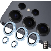 Samsung Galaxy S26 Ultra Hat Prince Glitter Kameraobjektiv Panzerglas - Blau