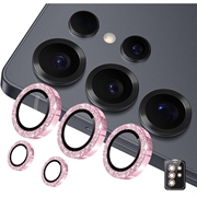 Samsung Galaxy S26 Ultra Hat Prince Glitter Kameraobjektiv Panzerglas - Rosa