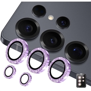 Samsung Galaxy S26 Ultra Hat Prince Glitter Kameraobjektiv Panzerglas - Purpur