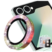 Samsung Galaxy Z Flip8 Hat Prince Glitter Kameraobjektiv Panzerglas - Bunt