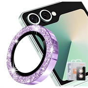 Samsung Galaxy Z Flip8 Hat Prince Glitter Kameraobjektiv Panzerglas - Purpur