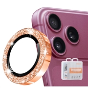 iPhone 18 Pro/18 Pro Max Hat Prince Glitter Kameraobjektiv Panzerglas - Orange