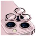 Hat Prince Glitter iPhone 14 Pro/14 Pro Max Kameraobjektiv Panzerglas - Pink