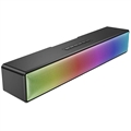 HiFi Stereo Bluetooth Soundbar-Lautsprecher mit RGB-Licht BT601 - 10W - Schwarz
