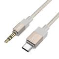 Hoco UPA32B USB-C zu 3.5mm Audio Kabel - 1m - Gold