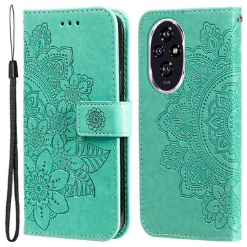 Honor 200 Mandala Serie Wallet Hülle - Grün