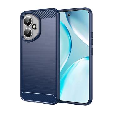Honor 400 Gebürstete TPU Hülle - Karbonfaser - blau