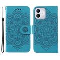 Honor 400 Lite Mandala Serie Wallet Hülle - Blau